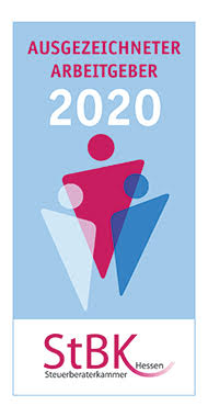Siegel „Ausgezeichneter Arbeitgeber 2020“ der Steuerberaterkammer Hessen